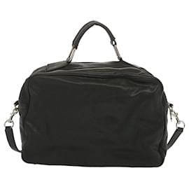 Dolce & Gabbana-DOLCE&GABBANA Hand Bag Leather 2way Black Auth bs12603-Black