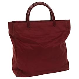 Prada-PRADA Hand Bag Nylon Red Auth ar11518-Red