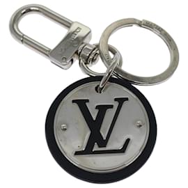 Louis Vuitton-LOUIS VUITTON LV Circle Schlüsselanhänger Metall Silber M67362 LV Auth-ac2789-Silber