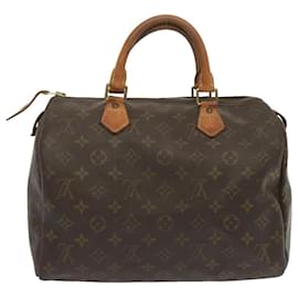 Louis Vuitton-Louis Vuitton Monogram Speedy 30 Hand Bag M41526 LV Auth ki4272-Monogram