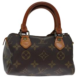 Louis Vuitton-LOUIS VUITTON Monogram Mini Speedy Hand Bag M41534 LV Auth yk11285-Monogram