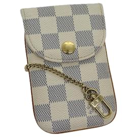 Louis Vuitton-LOUIS VUITTON Damier Azur Etui Telephonne MM Cell Phone Case N60026 auth 69185-Autre