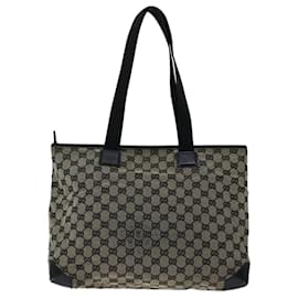 Gucci-GUCCI GG Lona Tote Bag Bege 019 0426 auth 68617-Bege