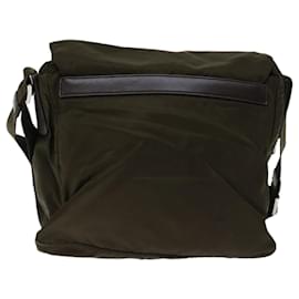 Prada-PRADA Shoulder Bag Nylon Khaki Auth ac2817-Khaki