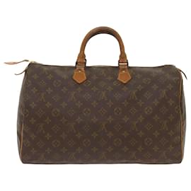 Louis Vuitton-Louis Vuitton Monogram Speedy 40 Hand Bag M41522 LV Auth bs12513-Monogram