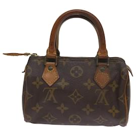 Louis Vuitton-LOUIS VUITTON Monogram Mini Speedy Hand Bag M41534 LV Auth 68835-Monogram