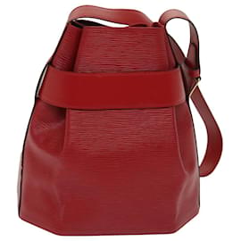 Louis Vuitton-LOUIS VUITTON Epi Sac Depaule PM Bolso de hombro Rojo M80207 Bases de autenticación de LV12596-Roja