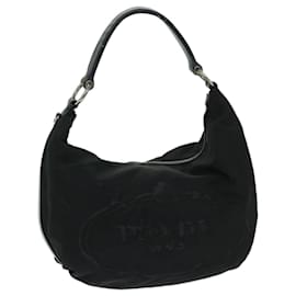 Prada-PRADA Shoulder Bag Nylon Black Auth am5930-Black
