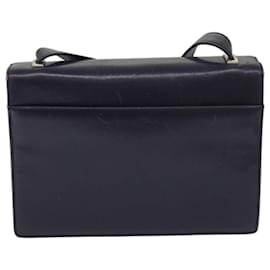 Prada-PRADA Shoulder Bag Leather Purple Auth 68014-Purple