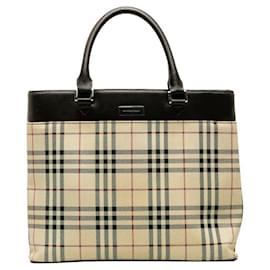 Burberry-Vintage Check Handbag-Brown
