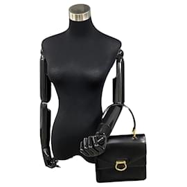 Céline-Bolso de cuero-Negro