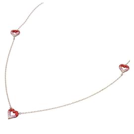 Louis Vuitton-LV & V Strass Necklace-Pink