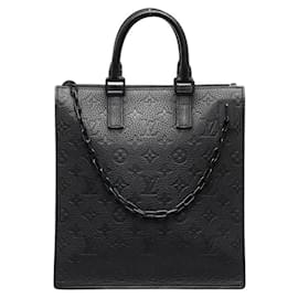 Louis Vuitton-Bolso bandolera Monogram Empreinte Sac Plat-Negro