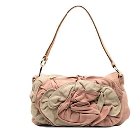 Yves Saint Laurent-Flower Shoulder Bag-Pink