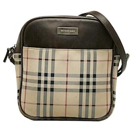 Burberry-Vintage Check Crossbody Bag-Brown