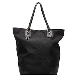 Gucci-GG Nylon Tote Bag-Black