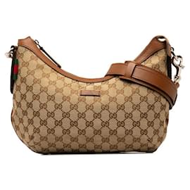 Gucci-Messenger-Tasche aus GG-Segeltuch-Braun