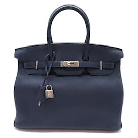 Hermès-Togo Birkin 35-Blau