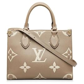 Louis Vuitton-Monogram Empreinte OnTheGo PM-Brown