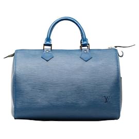Louis Vuitton-Epi Speedy 30-Azul