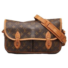 Louis Vuitton Monogram Sac Gibeciere MM Marrone