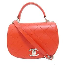 Chanel-Borsa con patta CC Ring My Bag-Rosso