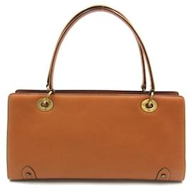 Dior-East West Leather Lady Dior Bag-Brown
