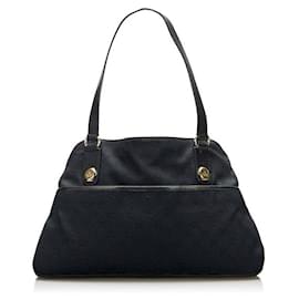 Gucci-GG Canvas Charmy Shoulder Bag-Black