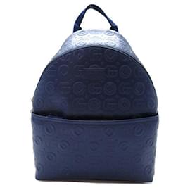Gucci-Mochila infantil com logotipo em relevo-Azul