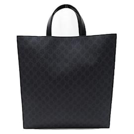 Gucci-GG Supreme Tote Bag-Black