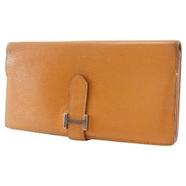 Hermès-Klassische Brieftasche von Bearn-Orange
