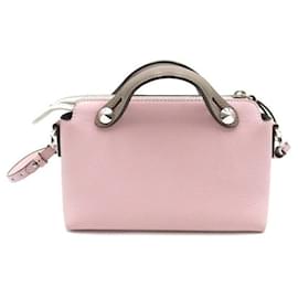 Fendi-Mini By The Way Leather Crossbody Bag-Pink