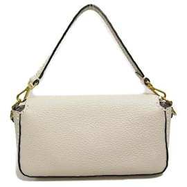 Fendi-Bolso Baguette Selleria-Blanco