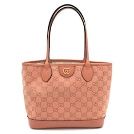 Gucci-GG Canvas Ophidia Tote-Pink