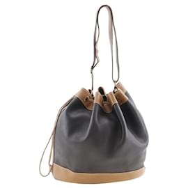 Hermès-Leather Market GM Drawstring Bag-Brown