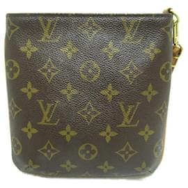 Louis Vuitton-Bolso clutch con monograma dividido-Castaño