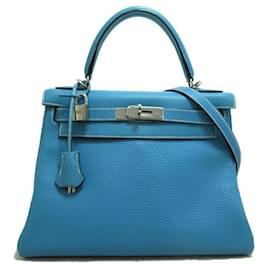 Hermès-Togo Kelly 28-Blau