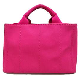 Prada-Canapa Logo Tote Bag-Pink