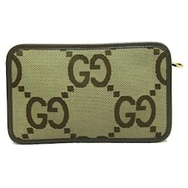 Gucci-Jumbo-Minitasche aus GG-Canvas-Braun