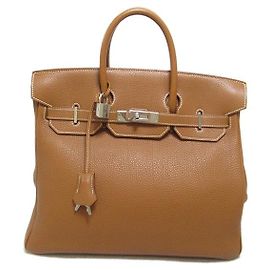 Hermès Togo Haut A Courroies 32 Marrone