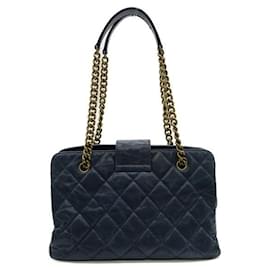 Chanel-Reissue Tote Bag aus geknittertem Kalbsleder-Blau