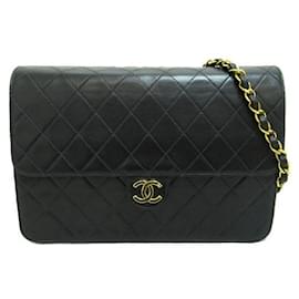 Chanel-Quilted CC Flap Crossbody Bag-Black