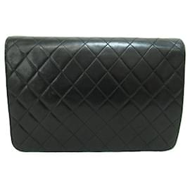 Chanel-Mittelgroße klassische Tasche mit einer Klappe-Schwarz