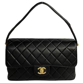 Chanel-Quilted Classic CC Handbag-Black
