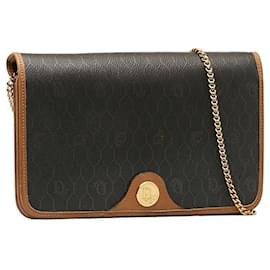 Dior-Honeycomb Chain Shoulder Bag-Black