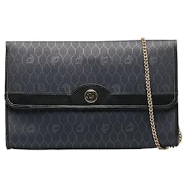 Dior-Honeycomb Chain Shoulder Bag-Blue