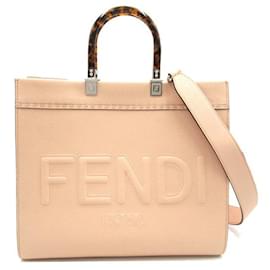 Fendi-Sunshine Logo Tote Bag-Pink