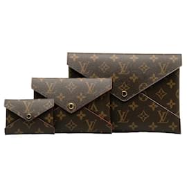 Louis Vuitton-Juego de bolsos de mano con monograma Kirigami-Castaño
