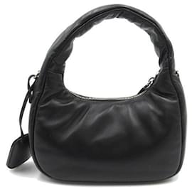 Prada-Leather Shoulder Bag-Black