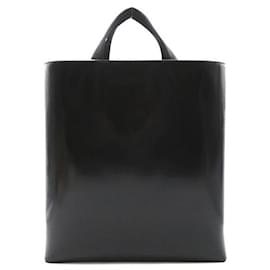 Prada-Leather Shopping Tote-Black